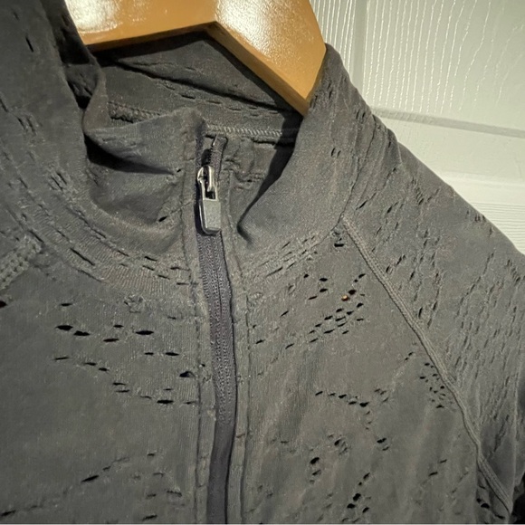 Fabletics Gray Women's jacket Cardigan Lucianna seamless pointella Jacket small - Picture 6 of 11